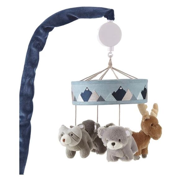 LEVTEX Baby Boy Crib Set (quilt sheets skirt play mat diaper changing mobile) BX - Picture 8 of 11